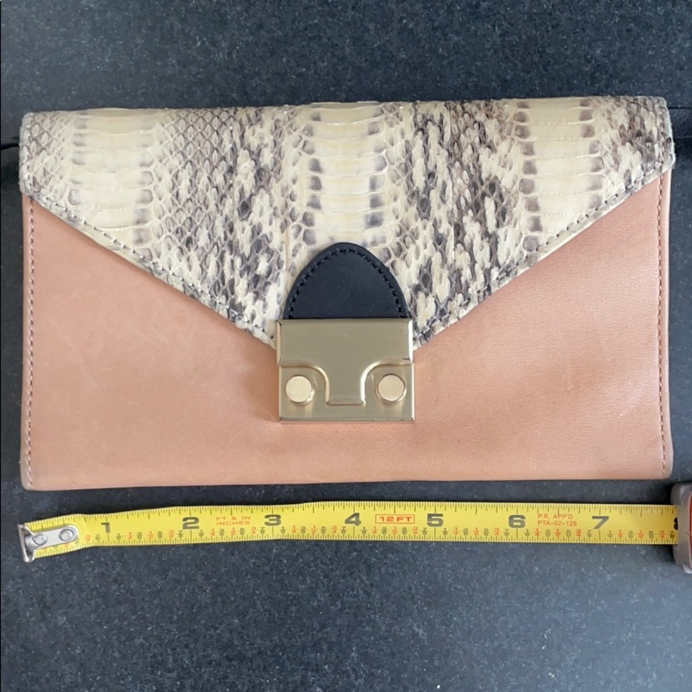 Loeffler Randall Vachetta/Python Crossbody Wallet - image 7